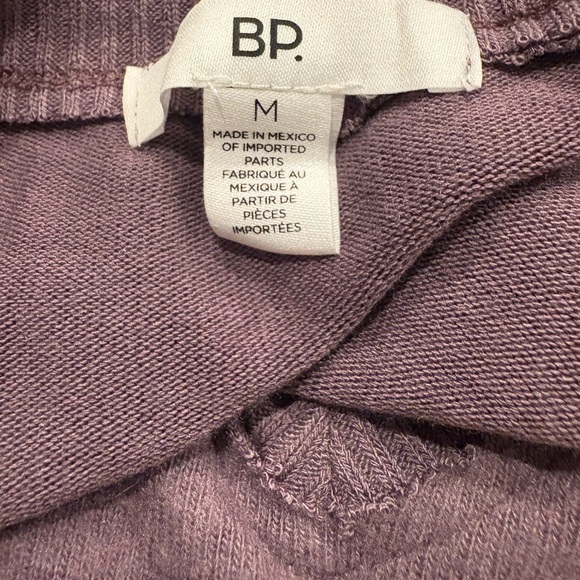 BP V-Neck Long Sleeve Top Mauve Purple Medium Lightweight Knit LL - Picture 3 of 4